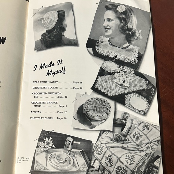 Spool Cotton Crochet Books 1940s Learn 170 Bedspreads 151 Pineapple Doilies 230 - Picture 10 of 16